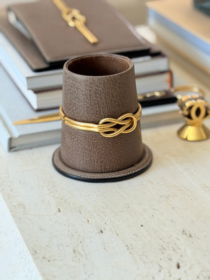 Gucci Leather Desk Cup | Collectors Gene
