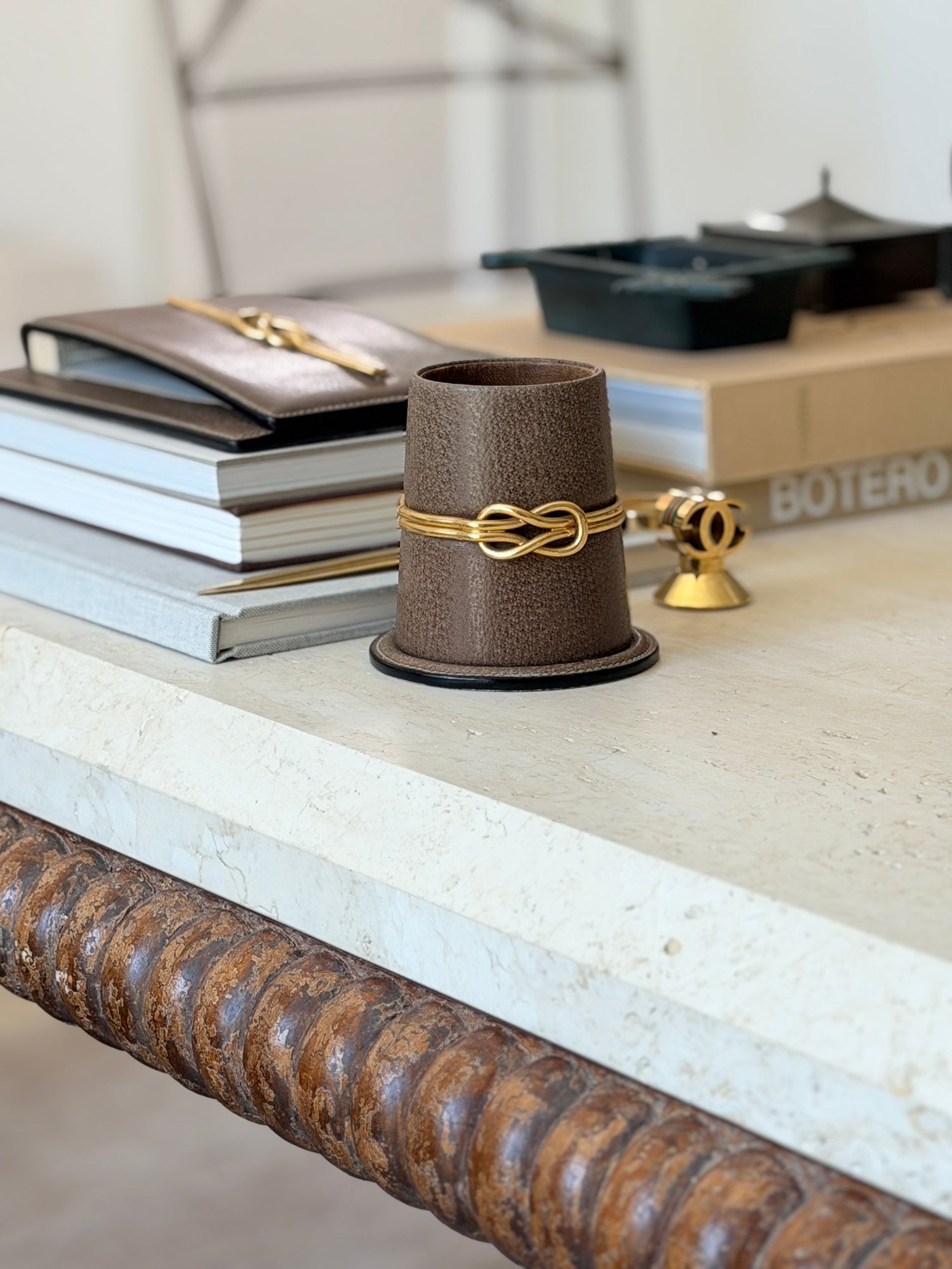 Gucci Leather Desk Cup | Collectors Gene