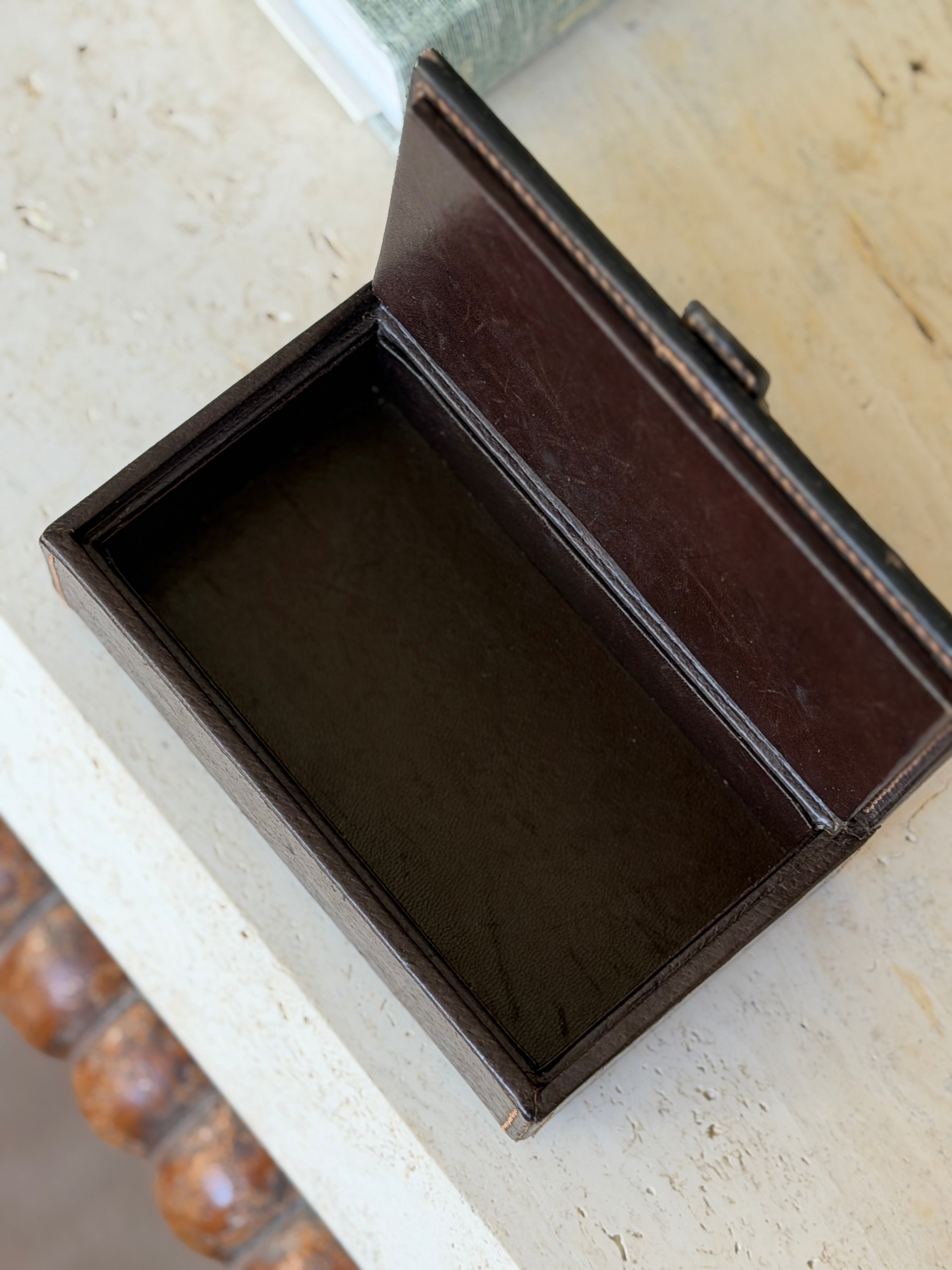 Gucci Leather Equestrian Snaffle Bit Keepsake Box - Italy c.1980 | Collectors Gene