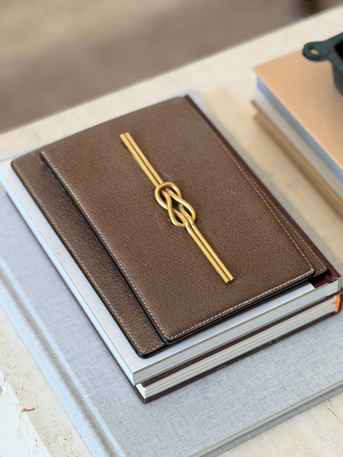 Gucci Leather Memo Holder with Original Gucci Notepad | Collectors Gene