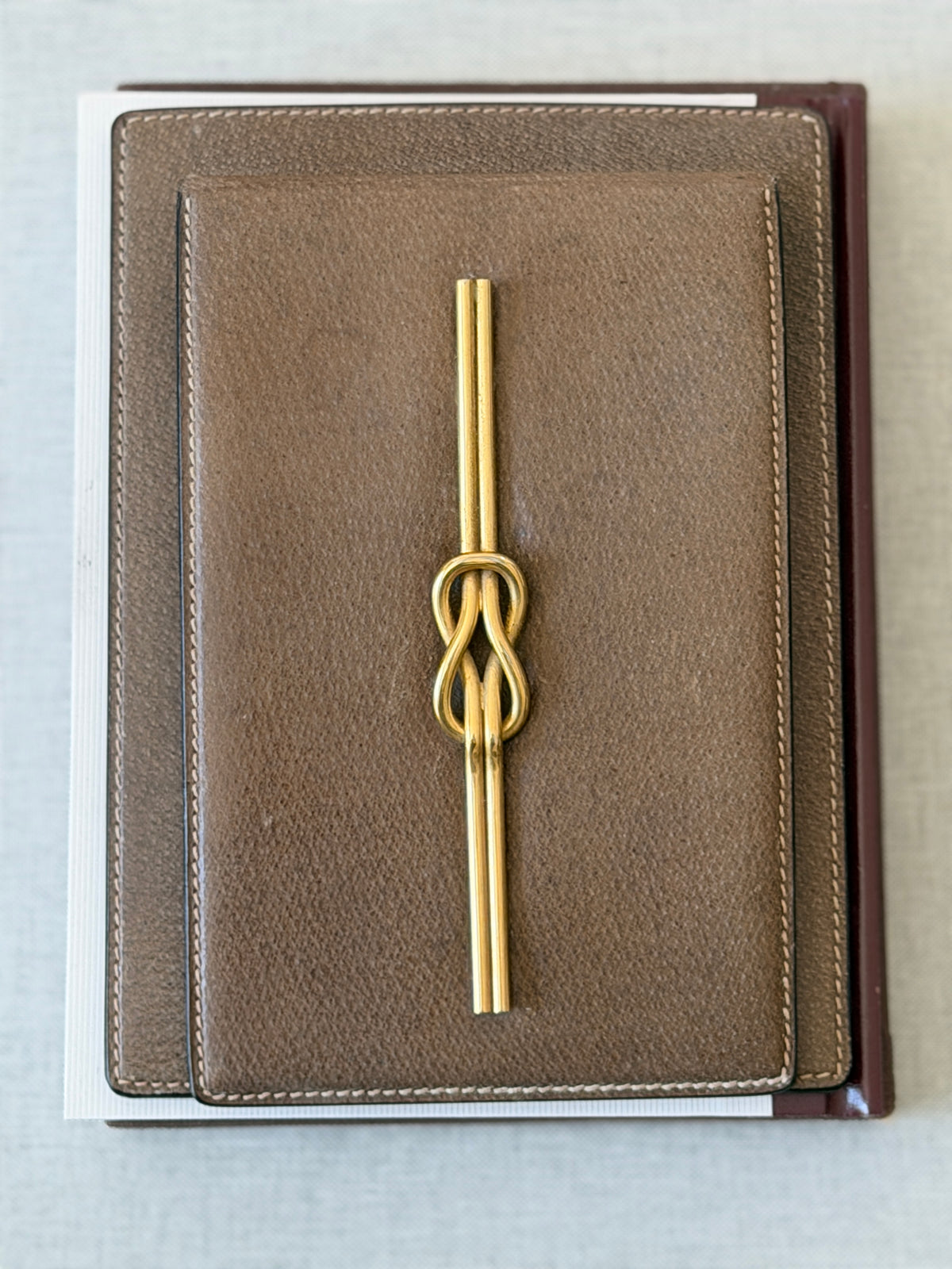 Gucci Leather Memo Holder with Original Gucci Notepad | Collectors Gene