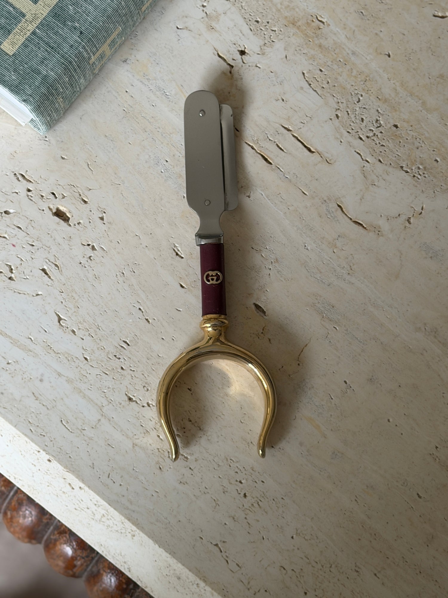 Gucci Red Gold Cheese Truffle Shaver - Italy c.1970 | Collectors Gene