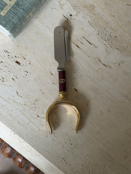 Gucci Red Gold Cheese Truffle Shaver - Italy c.1970 | Collectors Gene