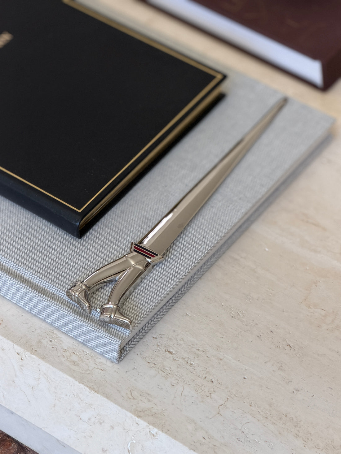 Gucci Riding Boot Letter Opener with Enamel Stripes – Made in Italy