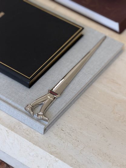 Gucci Riding Boot Letter Opener with Enamel Stripes – Made in Italy