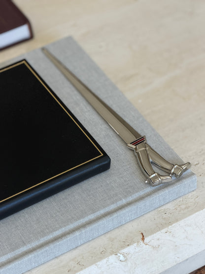 Gucci Riding Boot Letter Opener with Enamel Stripes – Made in Italy