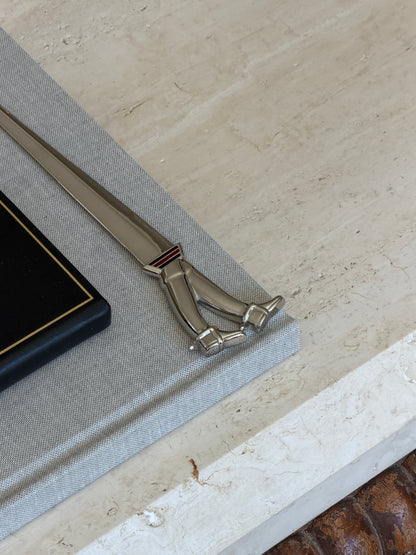 Gucci Riding Boot Letter Opener with Enamel Stripes – Made in Italy