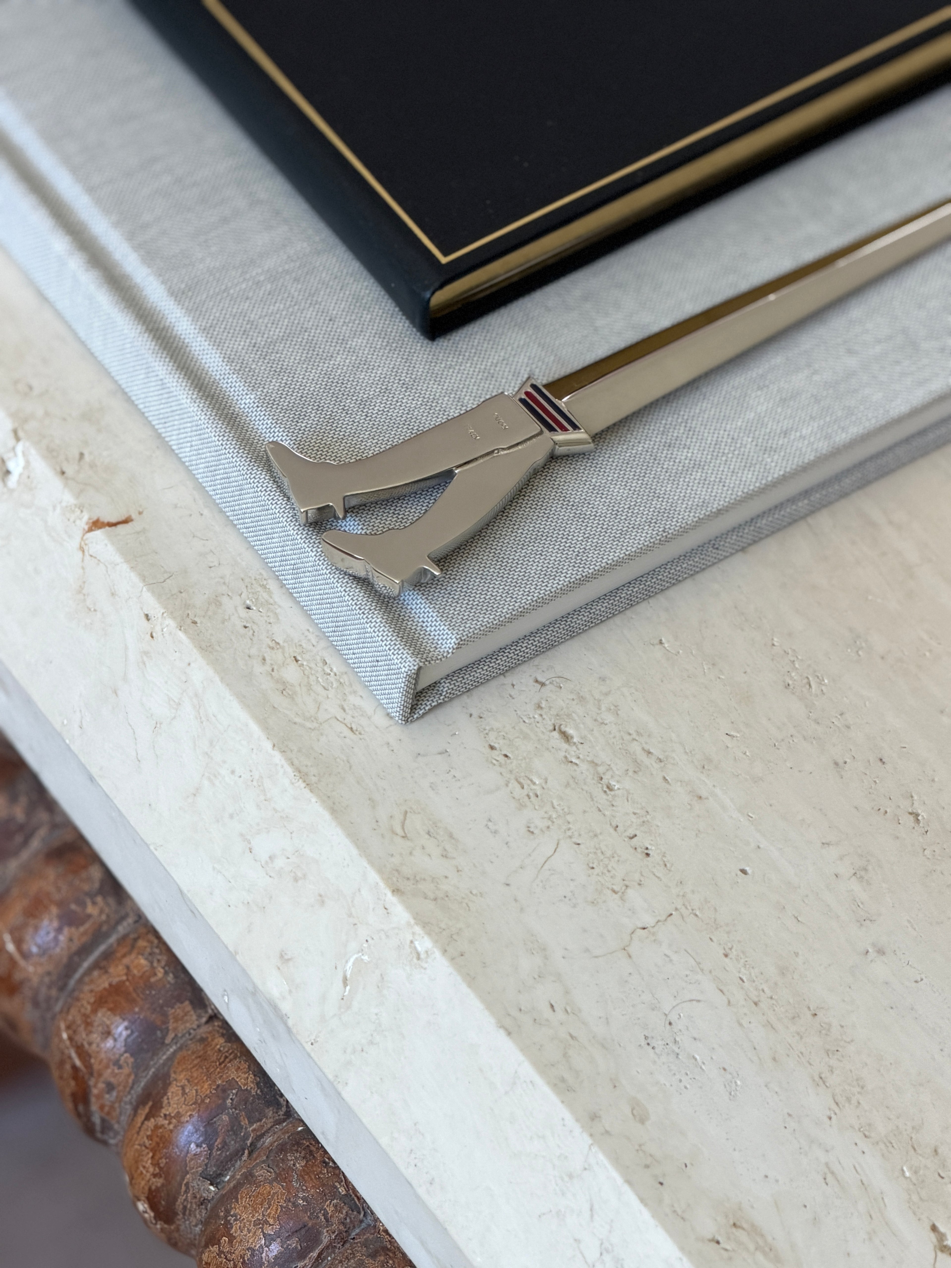 Gucci Riding Boot Letter Opener with Enamel Stripes – Made in Italy