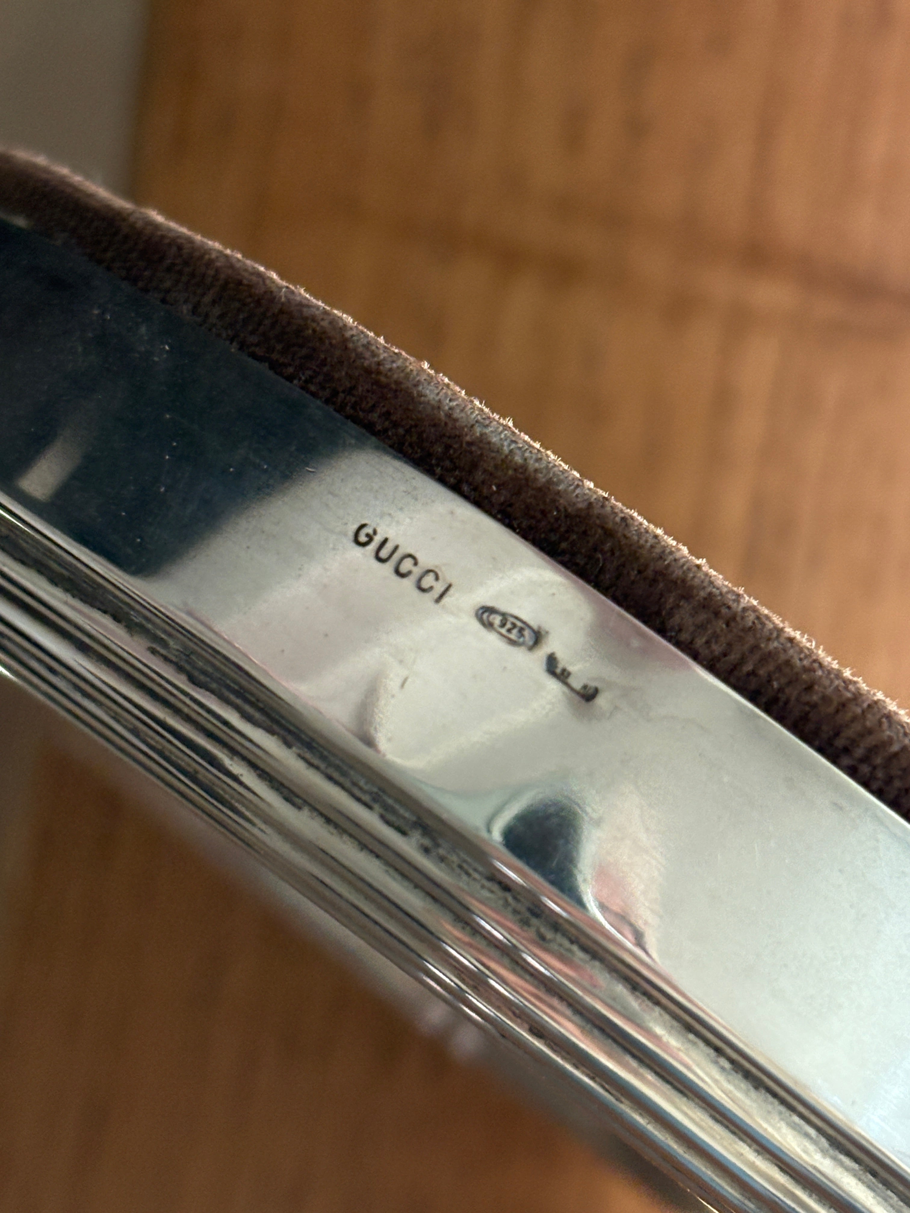 Gucci Round Sterling Silver Picture Frame | Collectors Gene