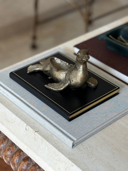 Gucci Sea Lion Figural Ashtray / Catchall in Brass