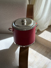 Gucci Silver Plated & Saffiano Leather Champagne Ice Bucket - Made in Italy | Collectors Gene
