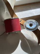 Gucci Silver Plated & Saffiano Leather Champagne Ice Bucket - Made in Italy | Collectors Gene