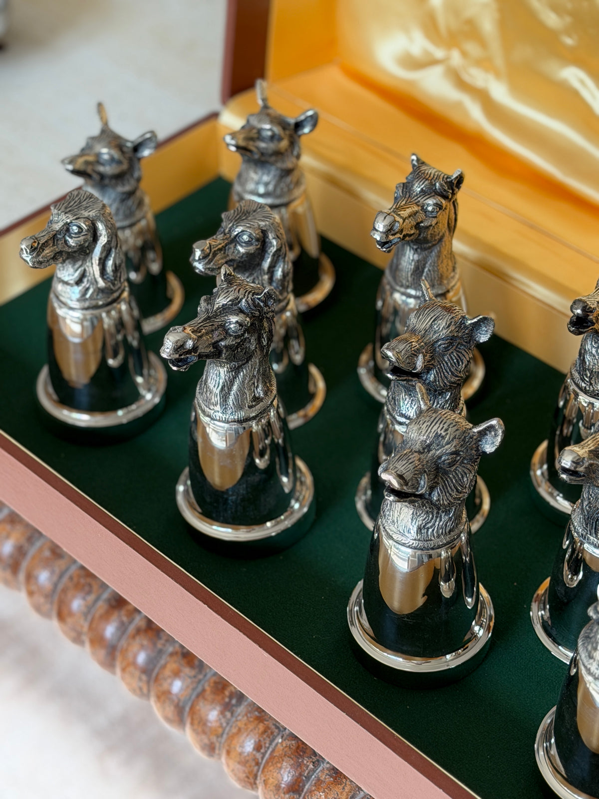Gucci Stirrup Cup Set of 12 in Fitted Display Box - Italy, c.1970