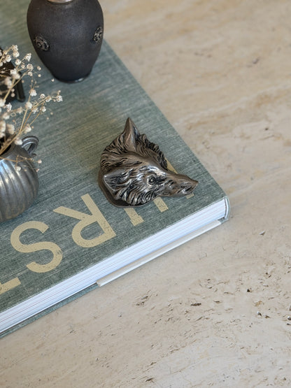 Gucci Wolf Head Paperweight Paperclip | Collectors Gene