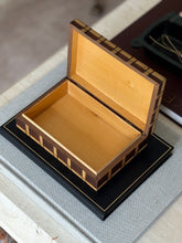 Hand-Carved Wooden Trinket Box with Basketweave Pattern | Collectors Gene