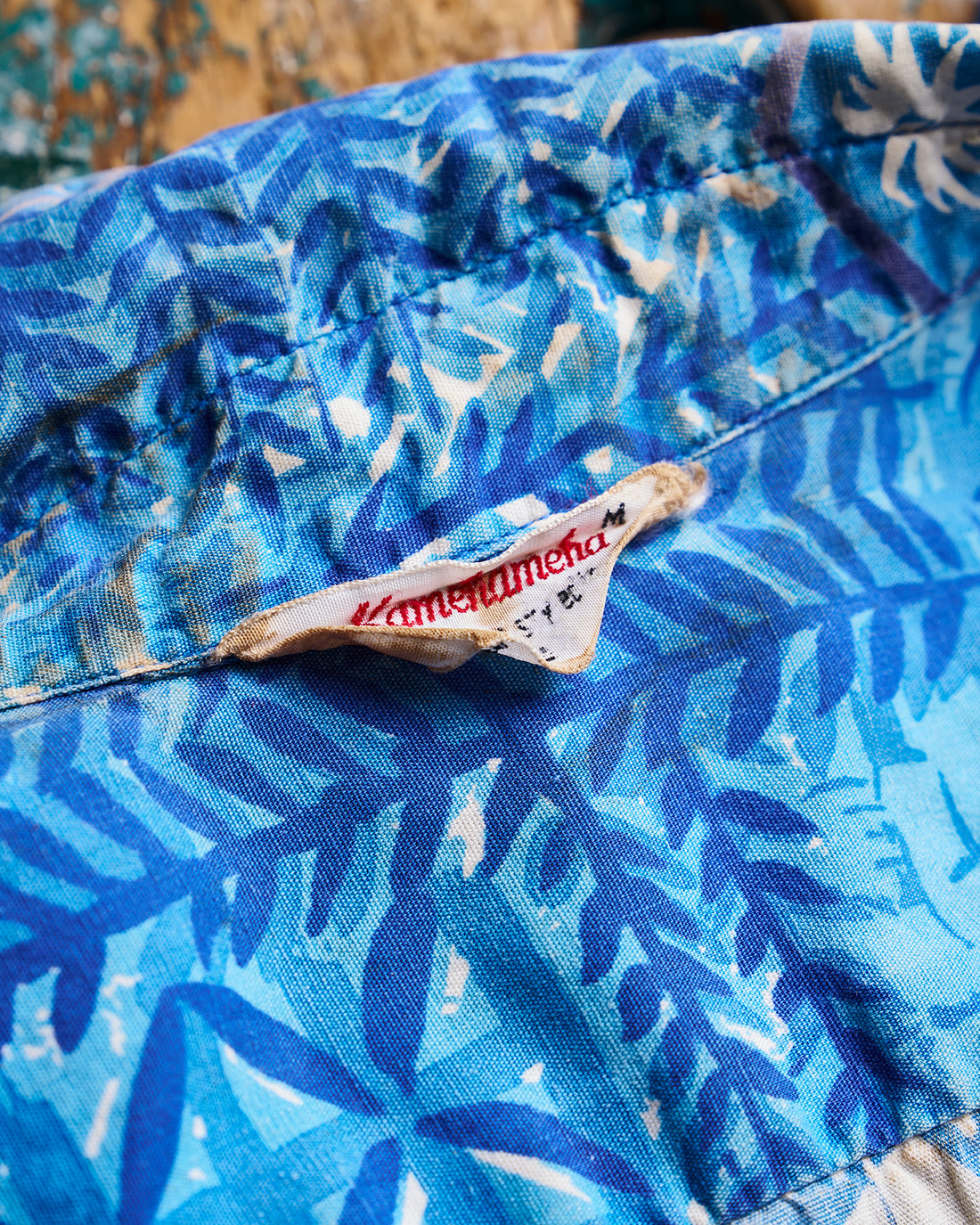 Hawaiian Kamenamena Blue Short Sleeve Shirt | Doug Bihlmaier