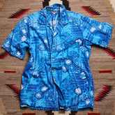 Hawaiian Kamenamena Blue Short Sleeve Shirt | Doug Bihlmaier