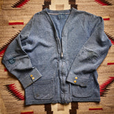 Heather Zip Cardigan with Button Sleeves | Doug Bihlmaier