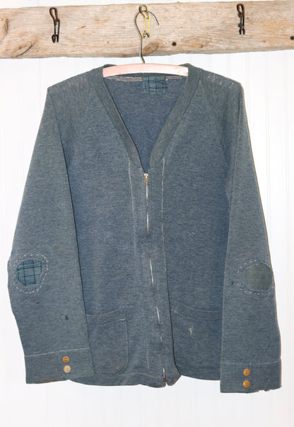 Heather Zip Cardigan with Button Sleeves | Doug Bihlmaier