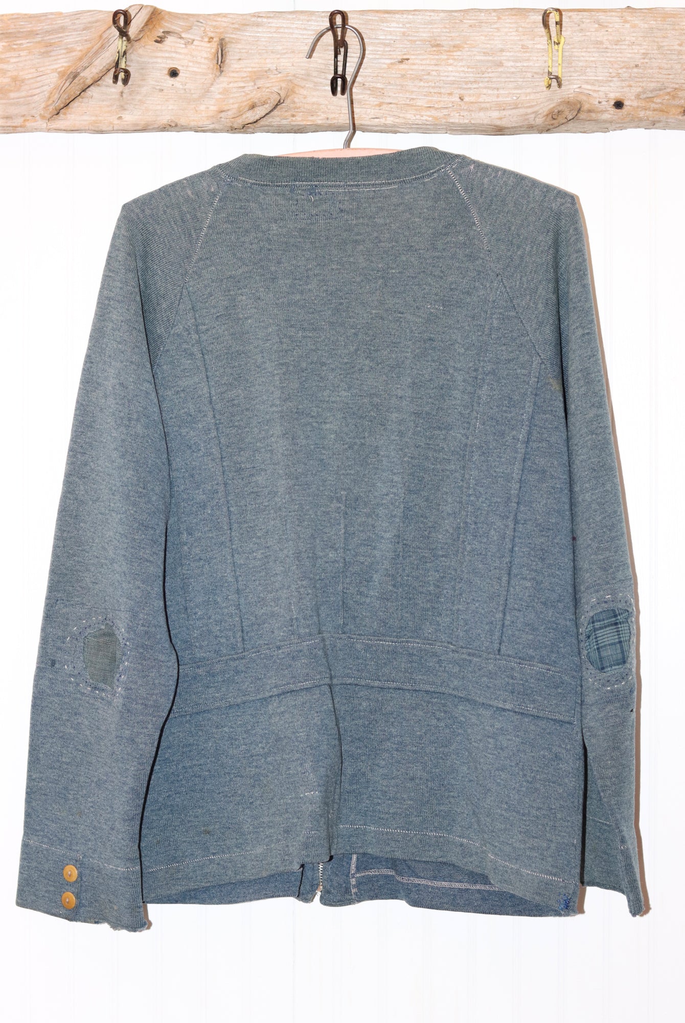 Heather Zip Cardigan with Button Sleeves | Doug Bihlmaier