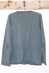 Heather Zip Cardigan with Button Sleeves | Doug Bihlmaier