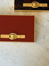Hermes Brass Red Lacquer Box with Buckle Detail - France c.1970 | Collectors Gene