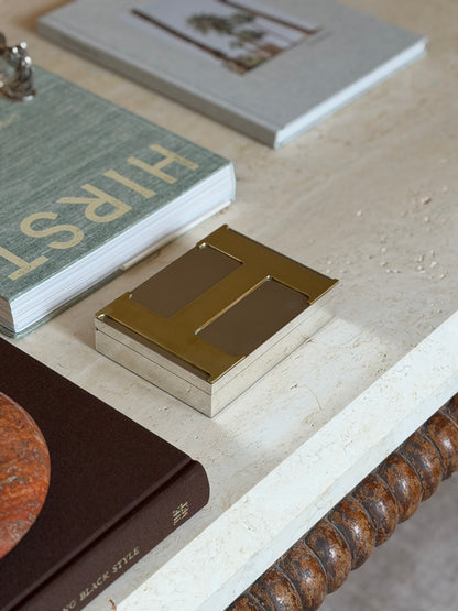 Hermes Cedar Lined Box with Brass Applied H - France, c.1960