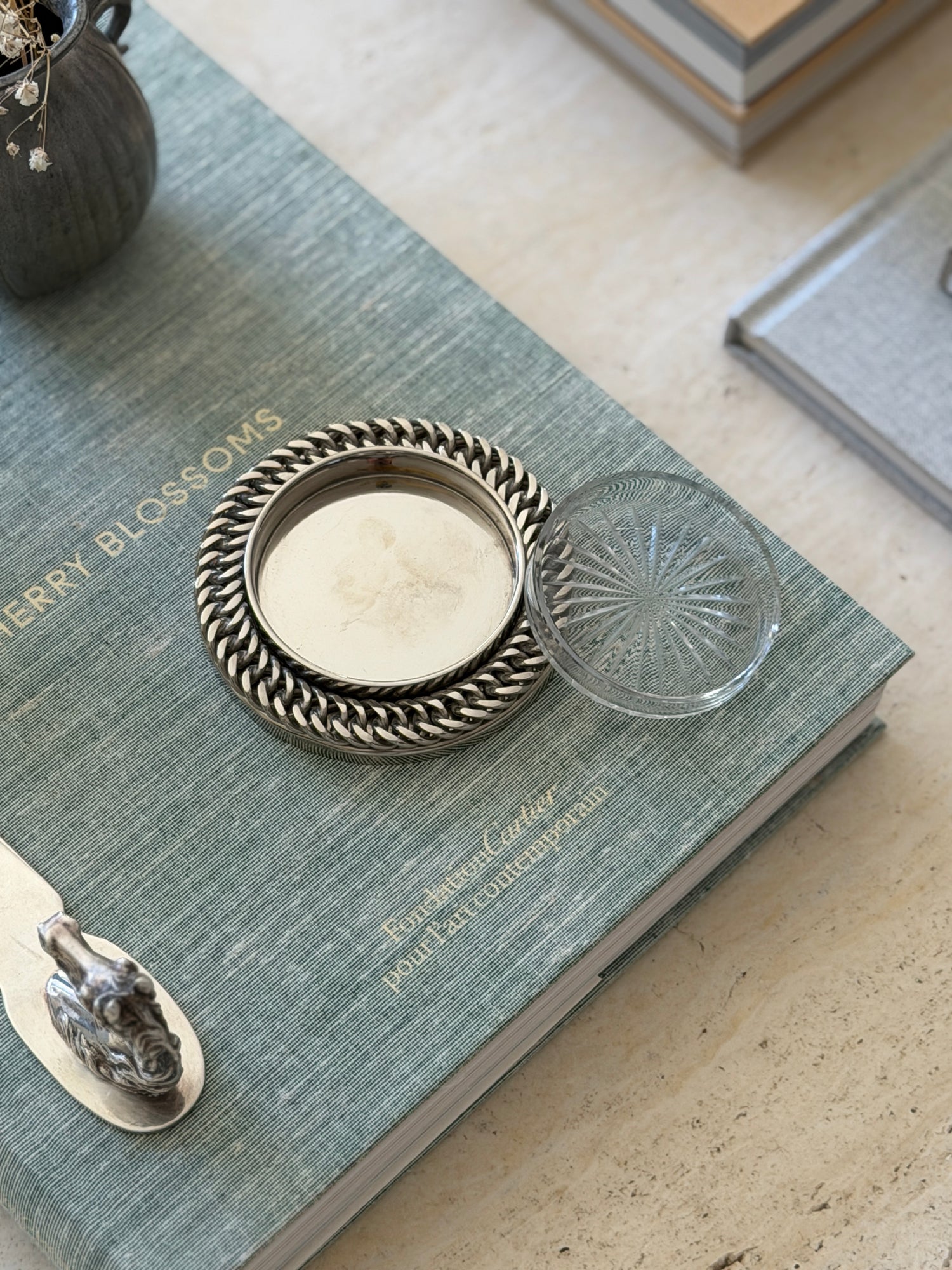 Hermes Chainlink Ashtray with Glass Insert | Collectors Gene