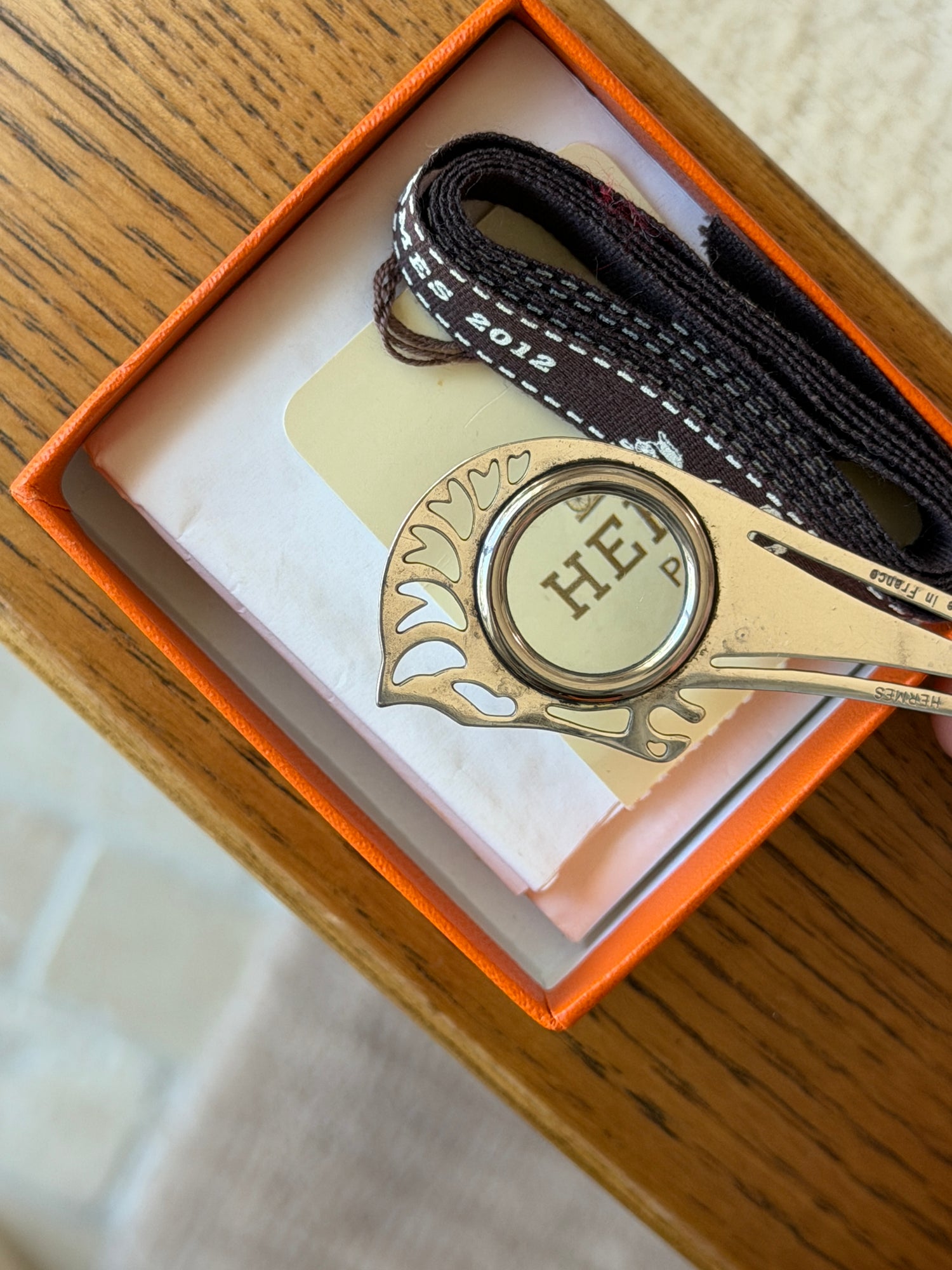 Hermès Cheval Horse Head Magnifying Glass &amp; Bookmark with Box