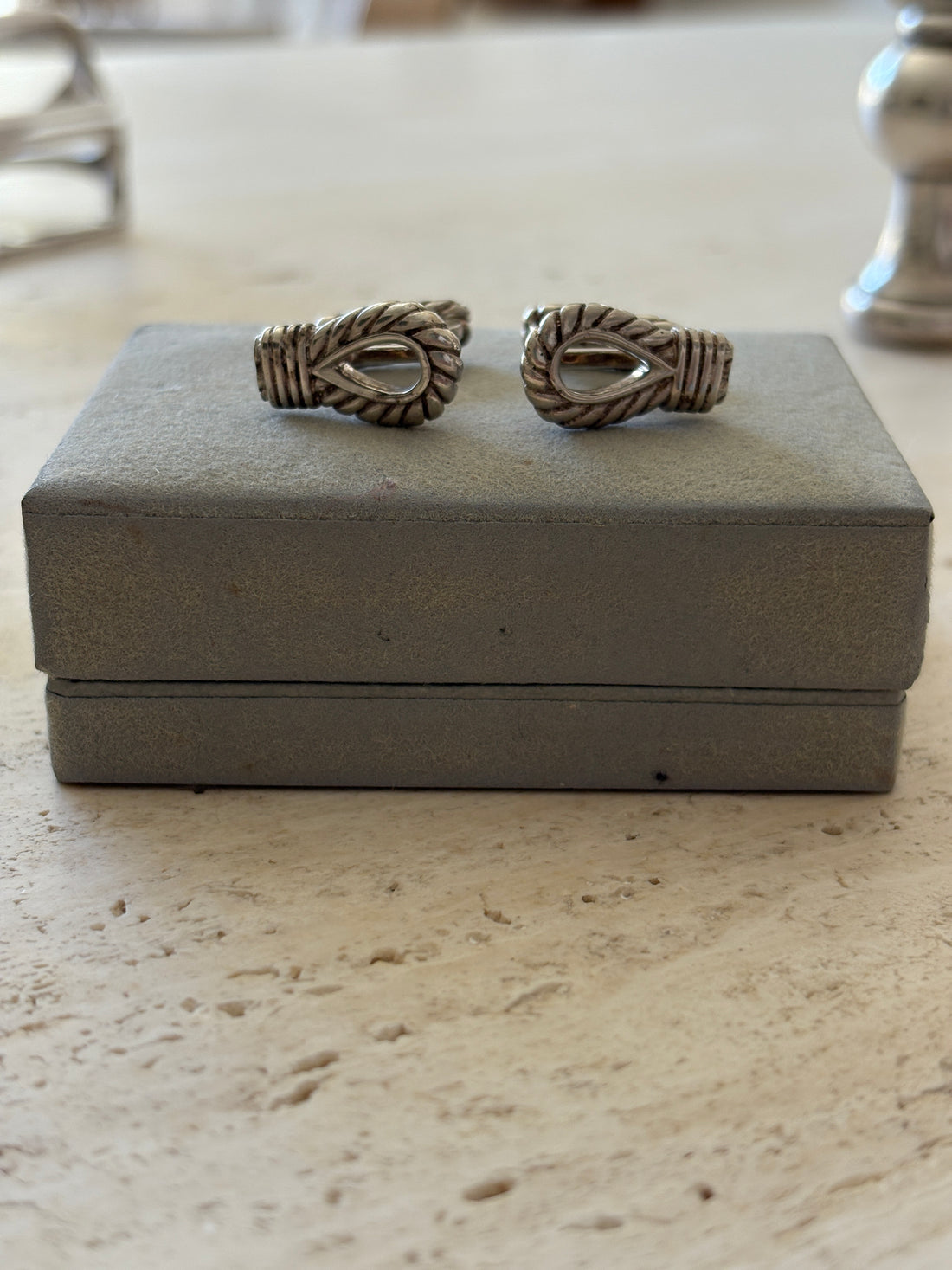 Hermès Cufflinks with Original Box | Collectors Gene Vintage Finds