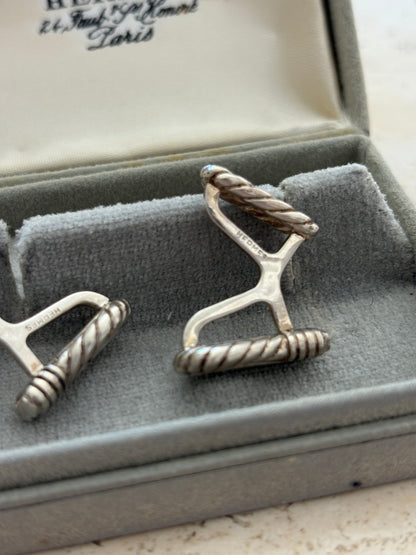 Hermès Cufflinks with Original Box | Collectors Gene Vintage Finds