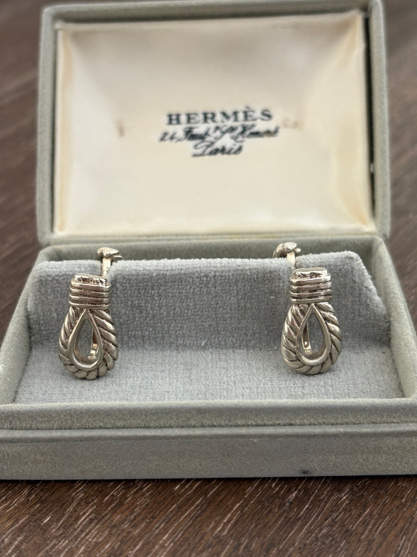 Hermès Cufflinks with Original Box | Collectors Gene Vintage Finds