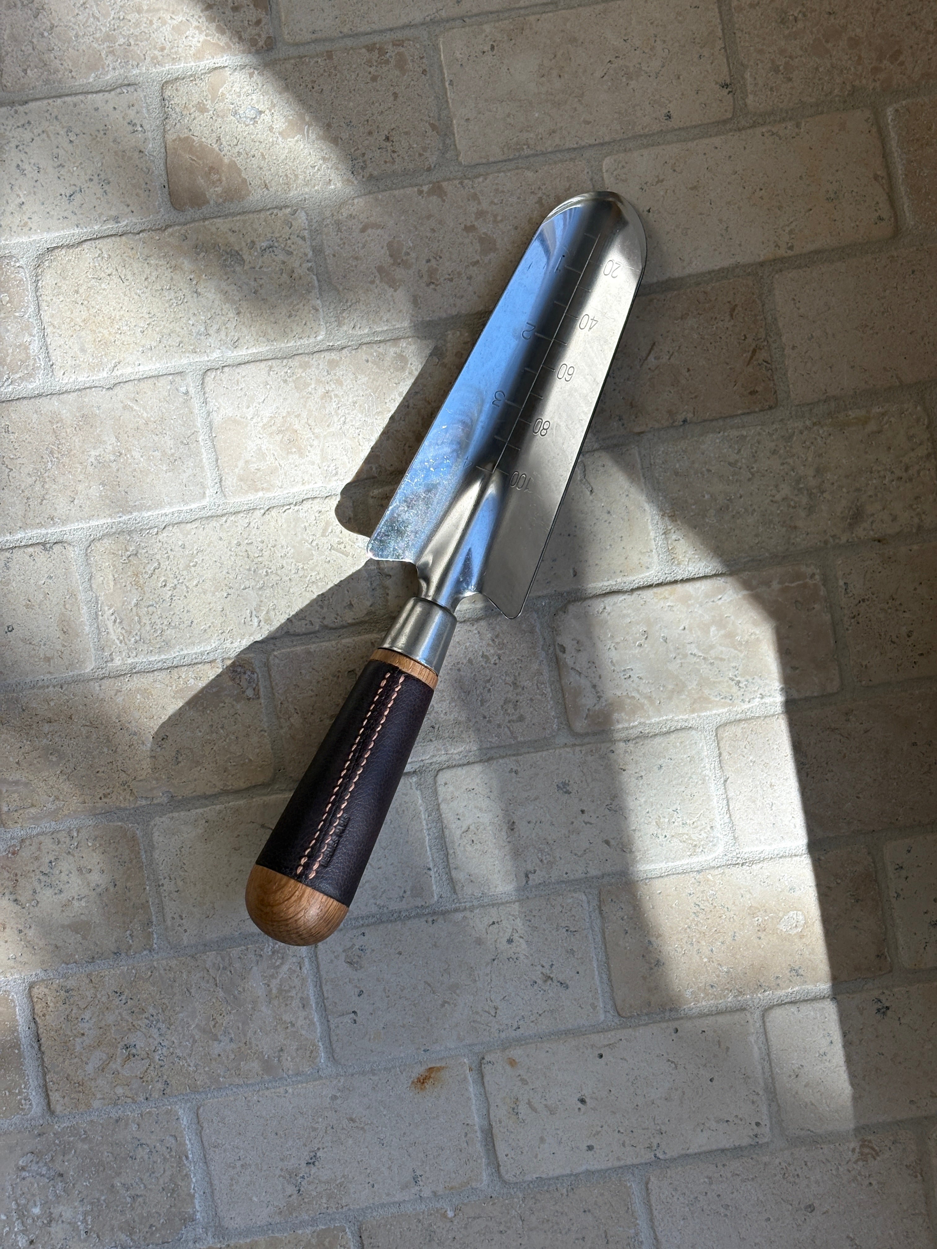 Hermes Garden Leather Measuring Transplanter Tool | Collectors Gene