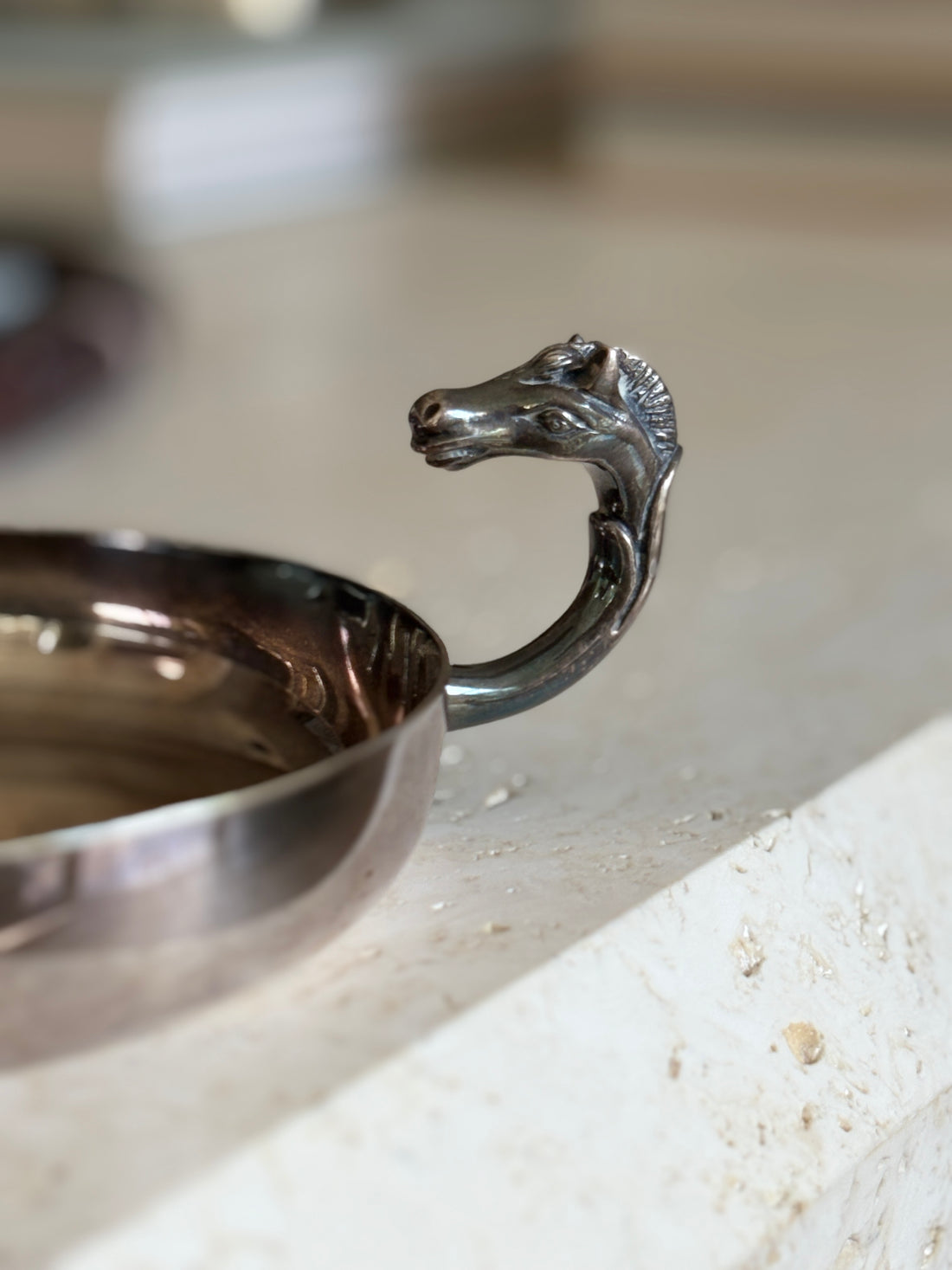 Hermès Horse Head Catchall, Engraved for Tréca de Paris — c.1960