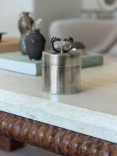 Hermes Horse Head Engine Turned Humidor - France c.1960 | Collectors Gene