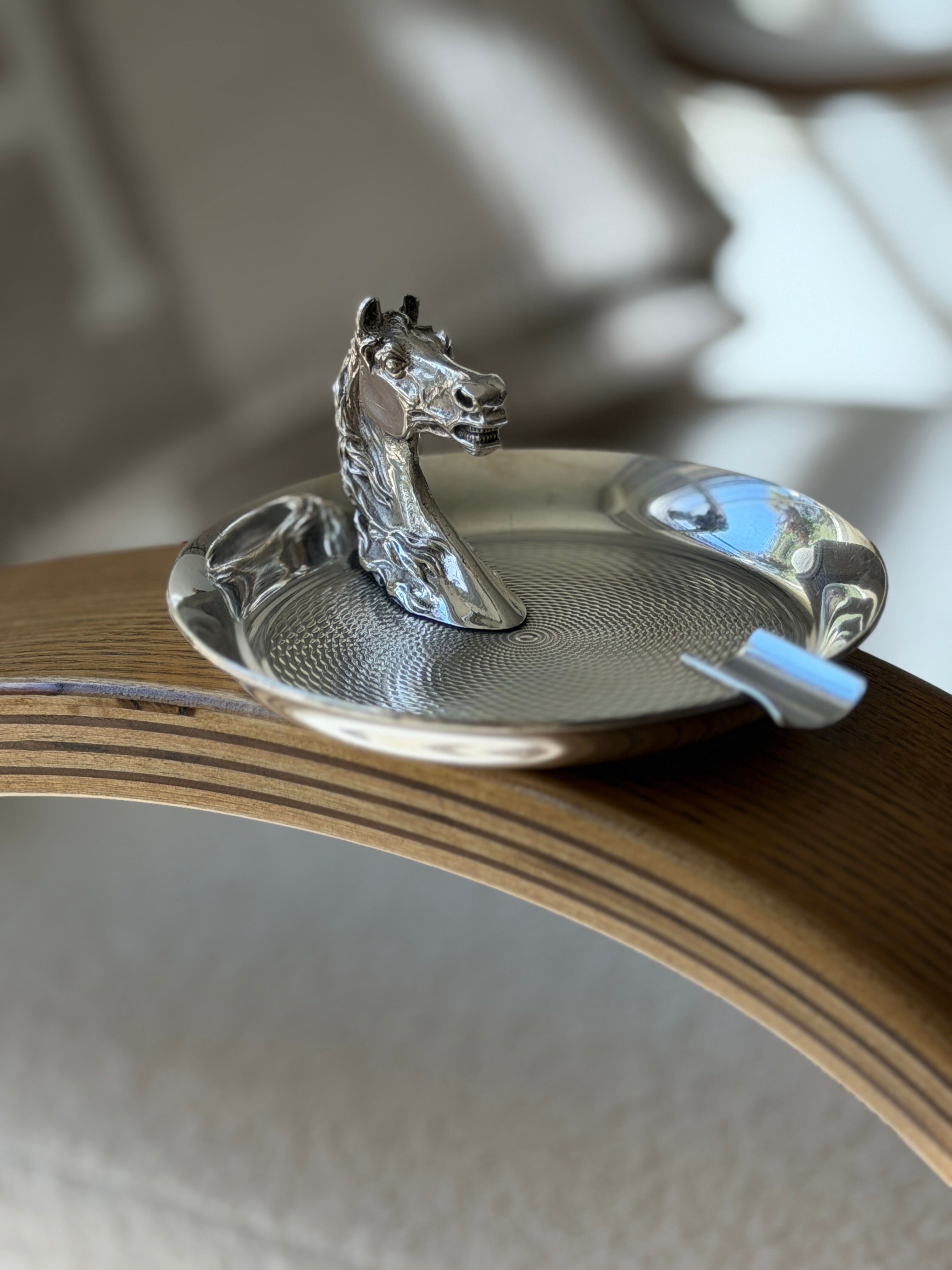 Hermes Horse Head Guilloche Ashtray | Collectors Gene