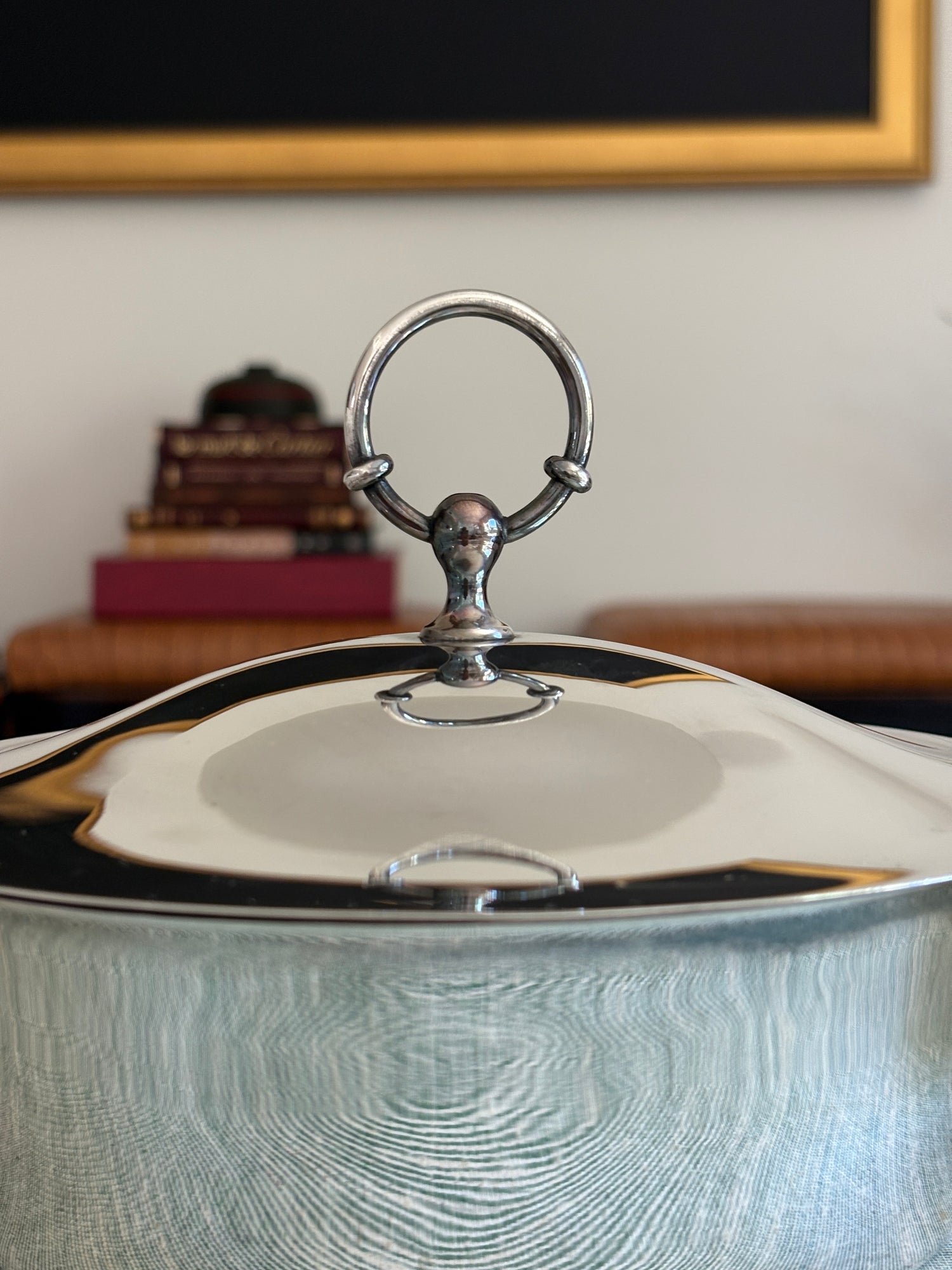 Hermes Horse Head Horse Bit Covered Dish France 1960s | Collectors Gene
