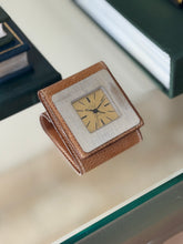 Hermes Paris Mechanical Travel Alarm Clock in Leather Case c.1970 | Collectors Gene
