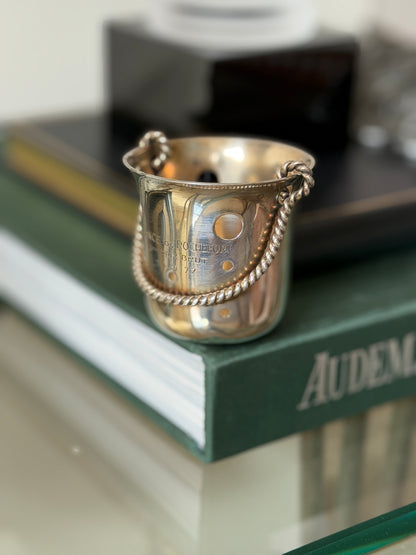 Hermes Paris Silver-Plated Golf Trophy Ball Bucket Alliance de Rochefort 1977 | Collectors Gene