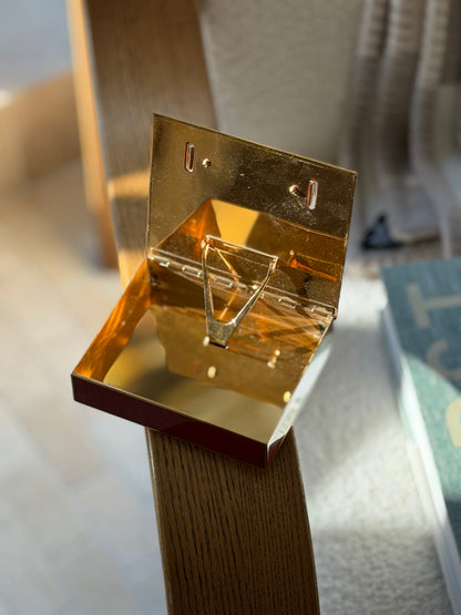 Hermes Red Lacquer Brass Buckle Desk Box by Ravinet d Enfert | Collectors Gene
