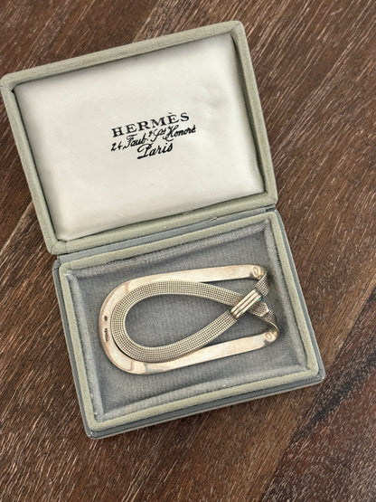 Hermes Vintage Money Clip with Original Box | Collectors Gene Rare and Collectible