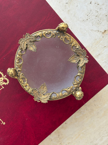 *Round Ormolu-Style Cherub Dish*