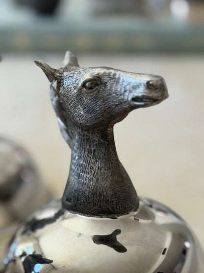 Italian Animal Head Stirrup Coupes - Set of 6