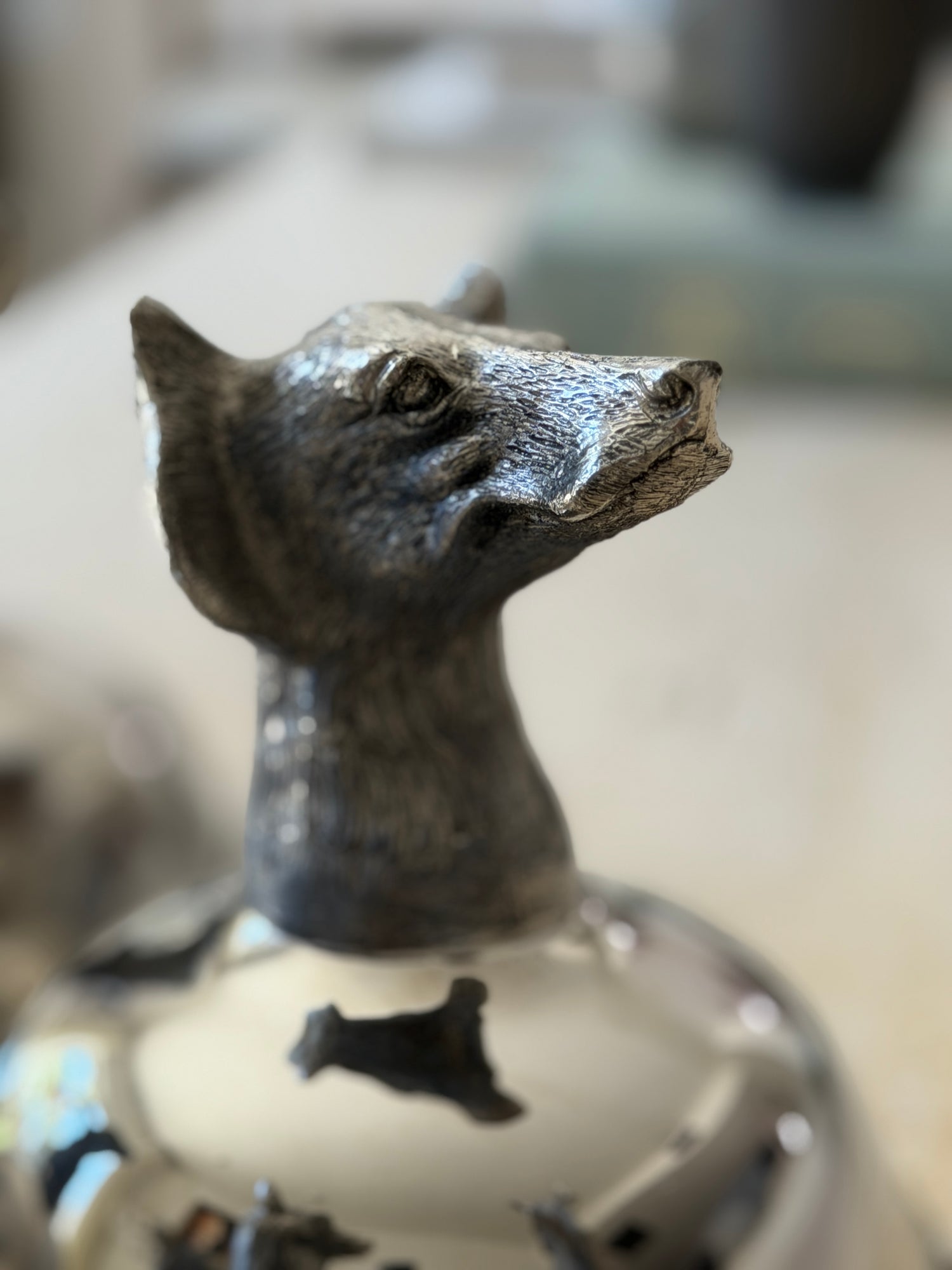 Italian Animal Head Stirrup Coupes - Set of 6