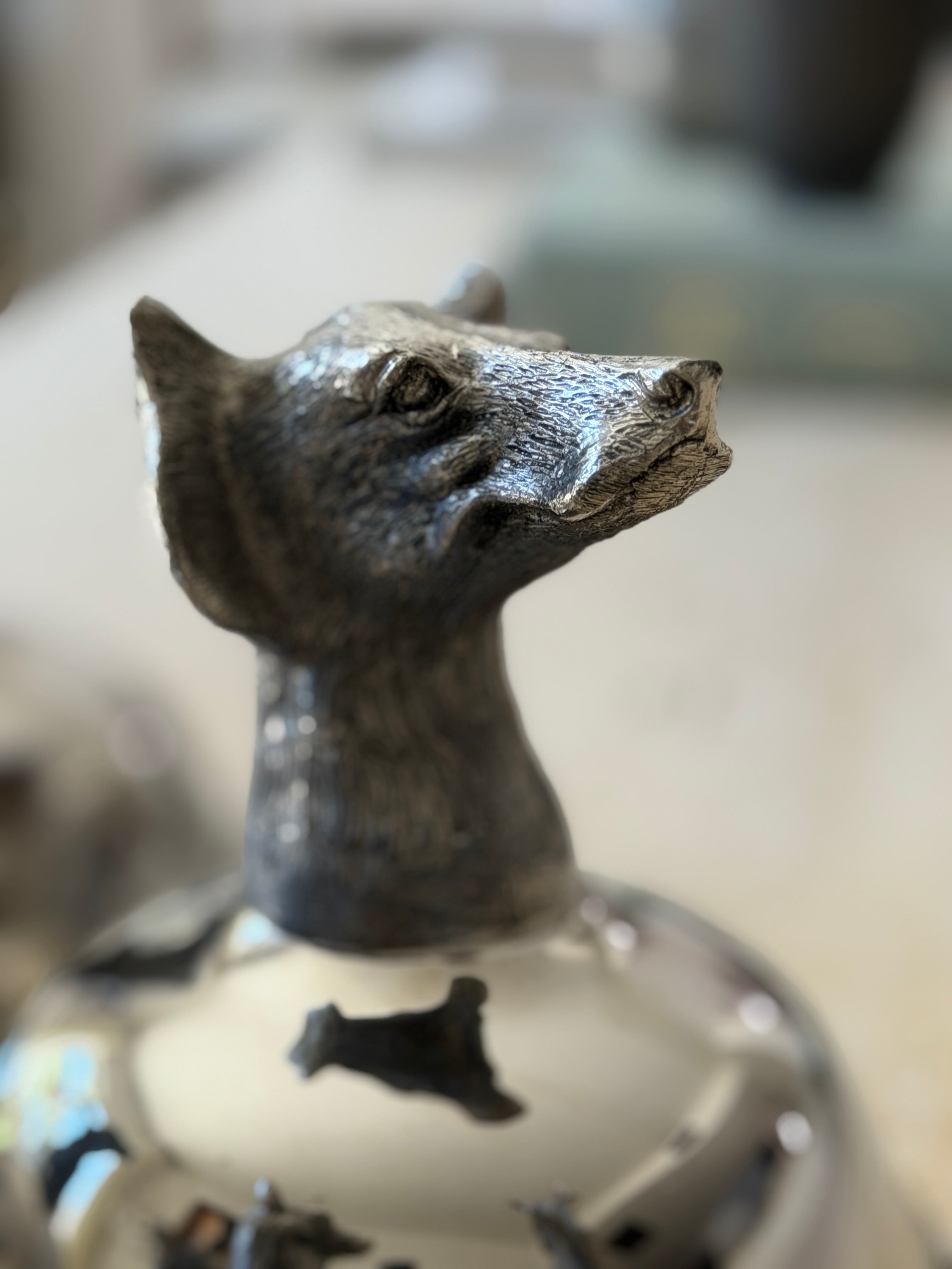 Italian Animal Head Stirrup Coupes - Set of 6