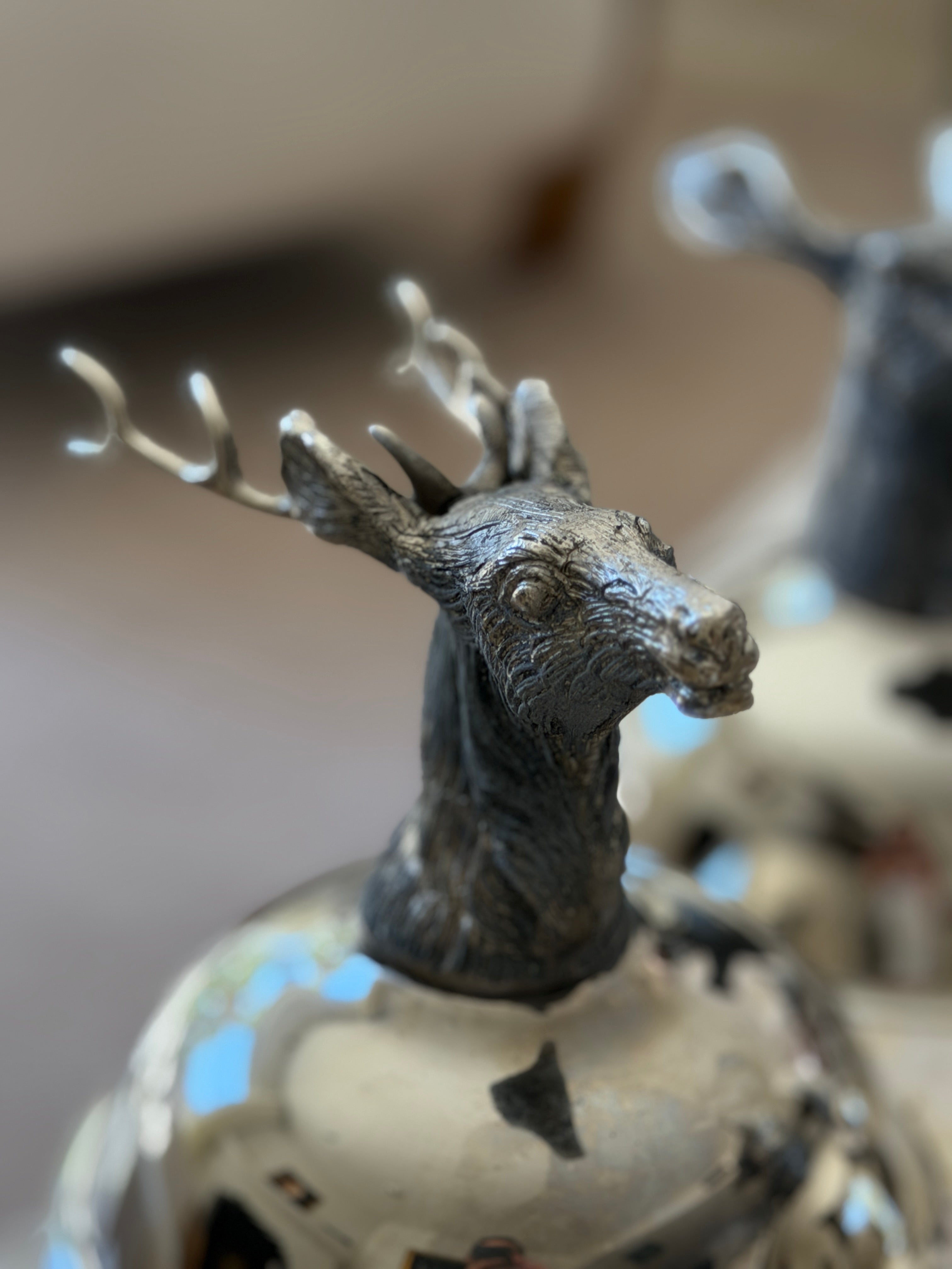 Italian Animal Head Stirrup Coupes - Set of 6