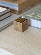 Italian Marble Brass Ashtray Box c.1960 | Collectors Gene