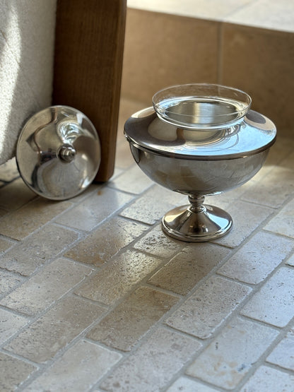 Italian Mid-Century Silver Plated Caviar Server | Collectors Gene