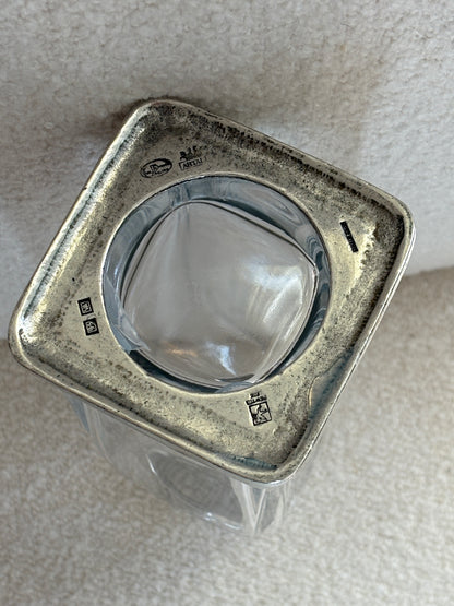 Italian Pewter &amp; Glass Decanter with Rams Head Stopper | Collectors Gene