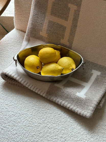 Italian Pewter Oval Handled Bowl | Collectors Gene